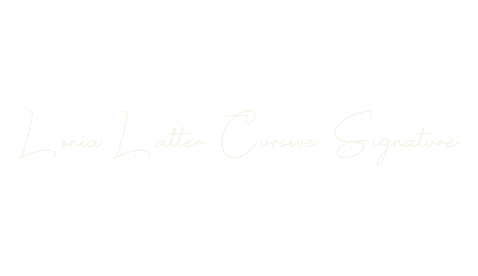Lonia Latter Cursive Signature, fashion script font preview