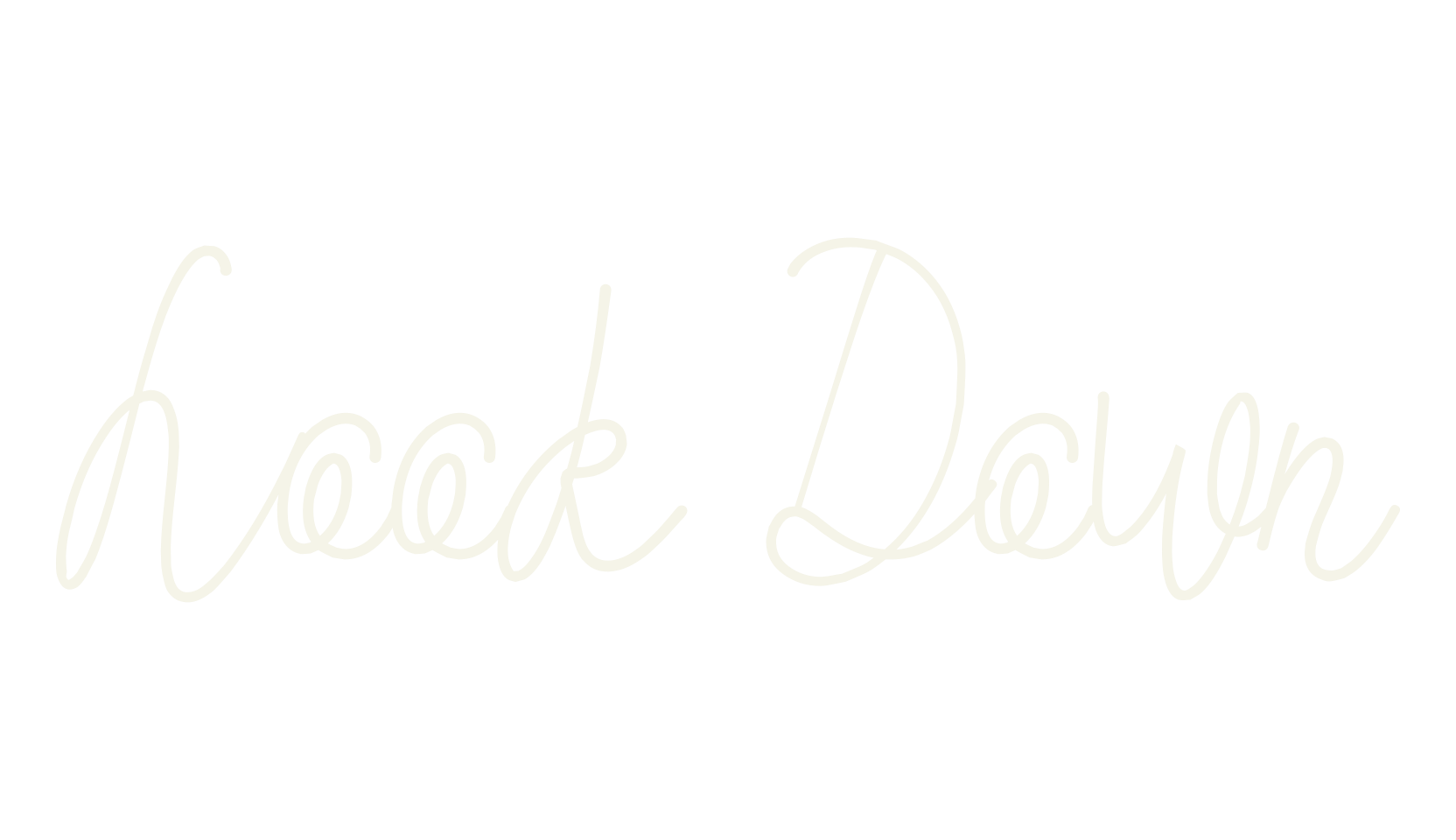 Look Down, cursive font preview