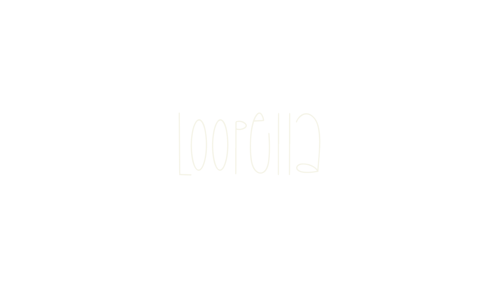 Loopella, calligraphy font preview