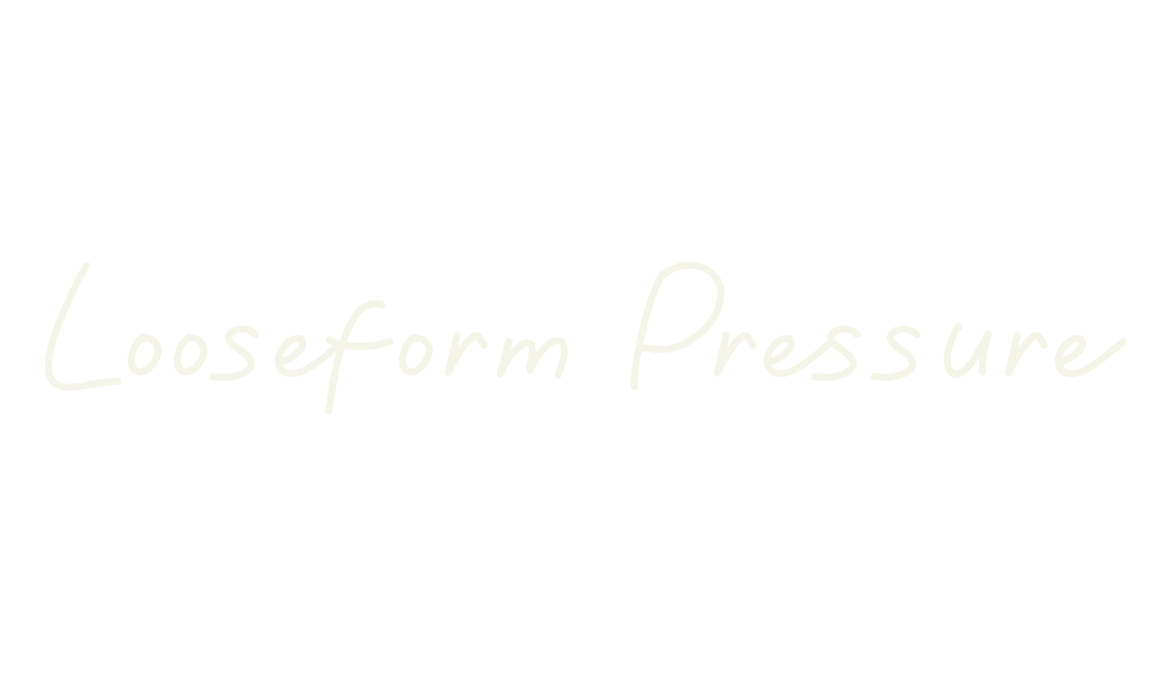 Looseform Pressure, pretty font preview