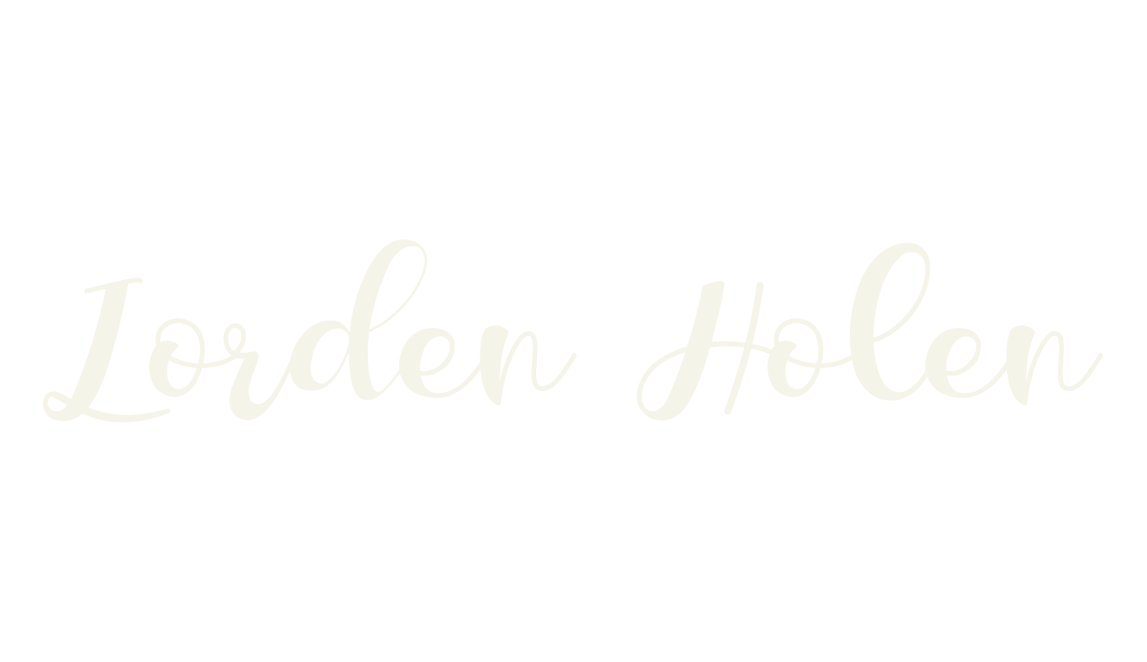 Lorden Holen, cursive font preview