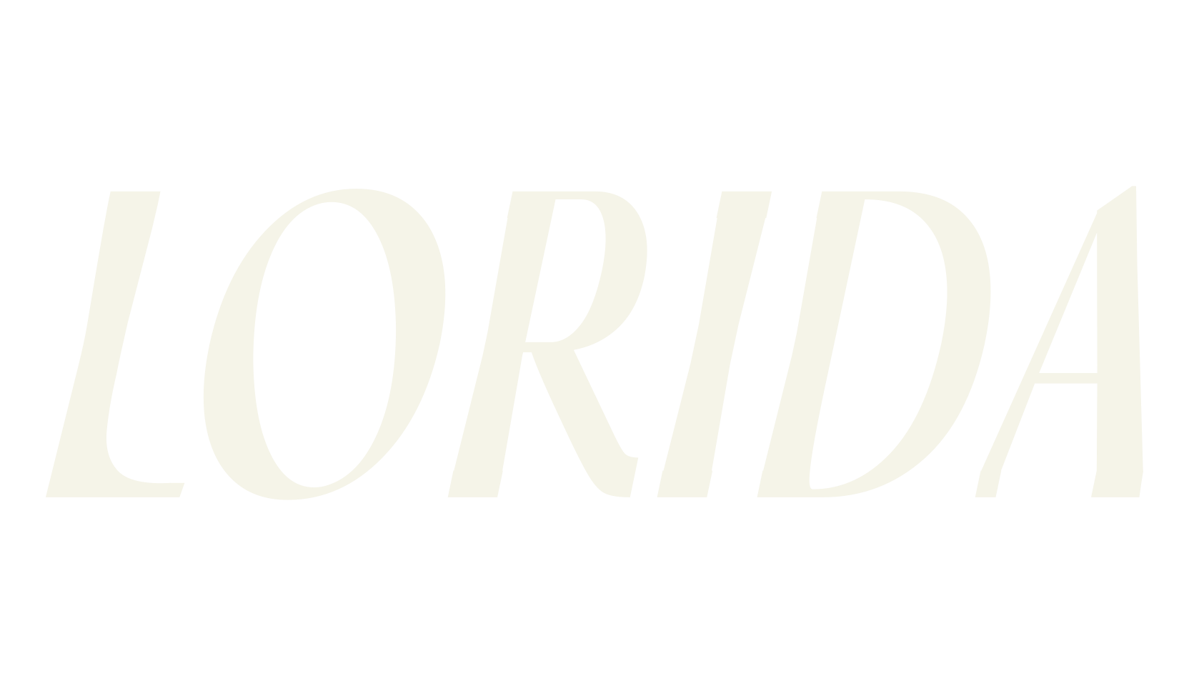 LORIDA, cursive font preview