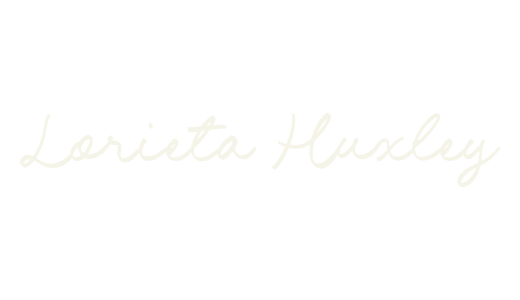 Lorieta Huxley, calligraphy font preview