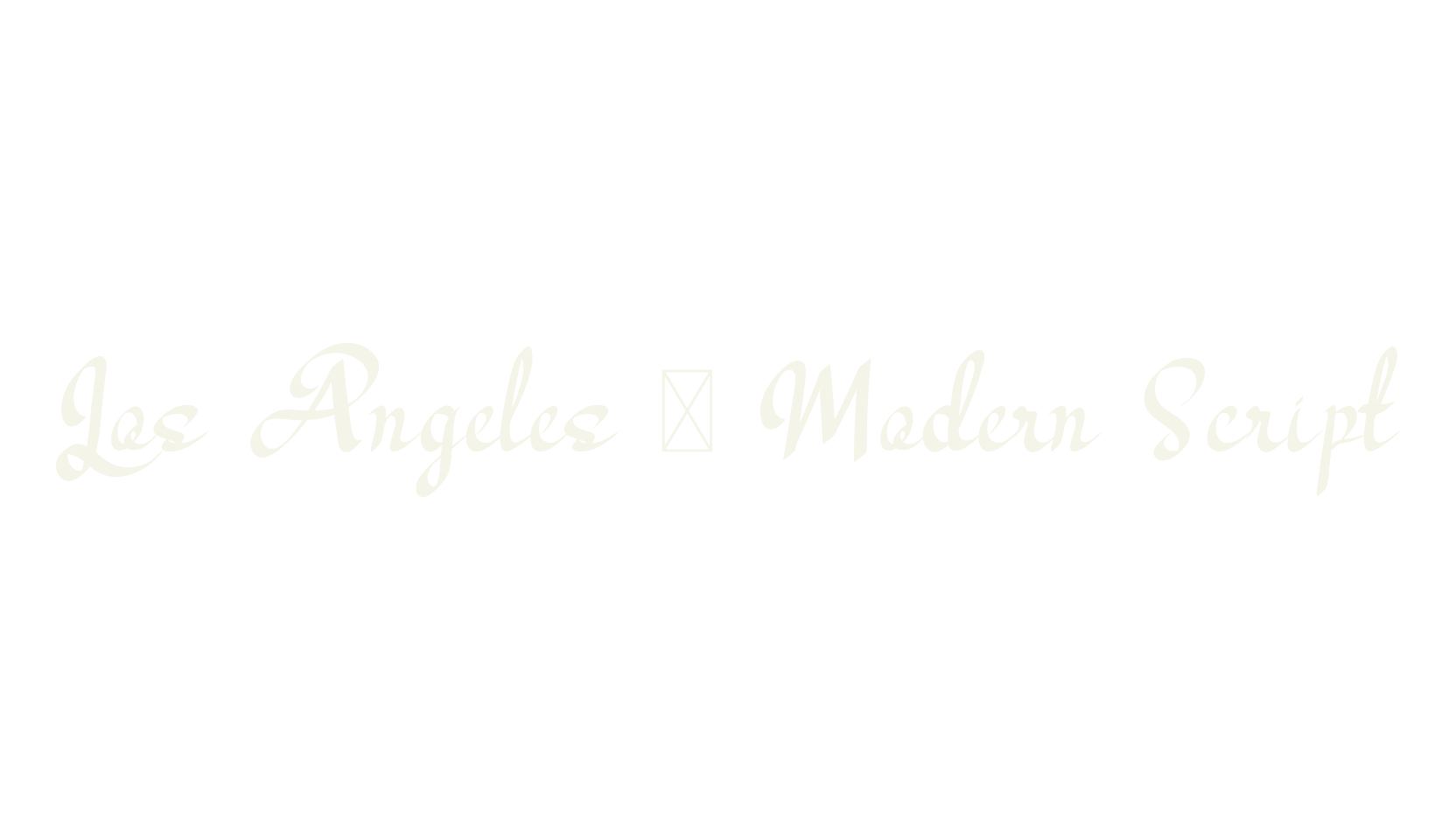 Los Angeles - Modern Script, cursive font preview