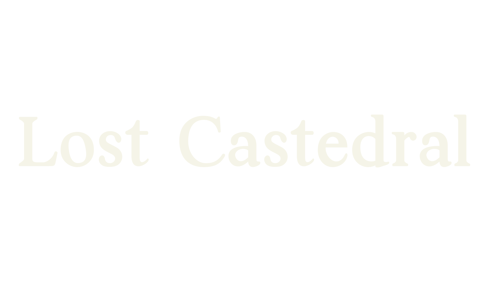 Lost Castedral, serif font preview
