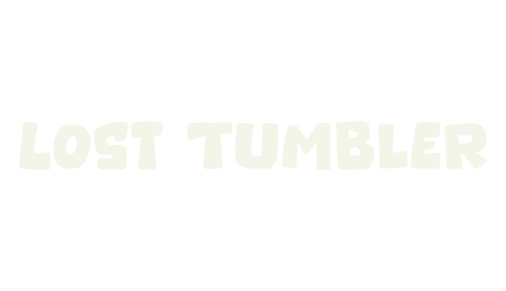 Lost Tumbler, display market font preview