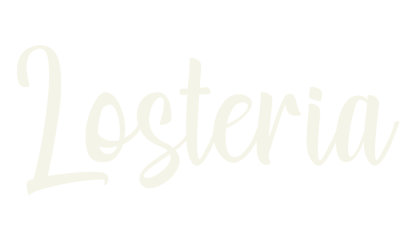 Losteria, cursive font preview