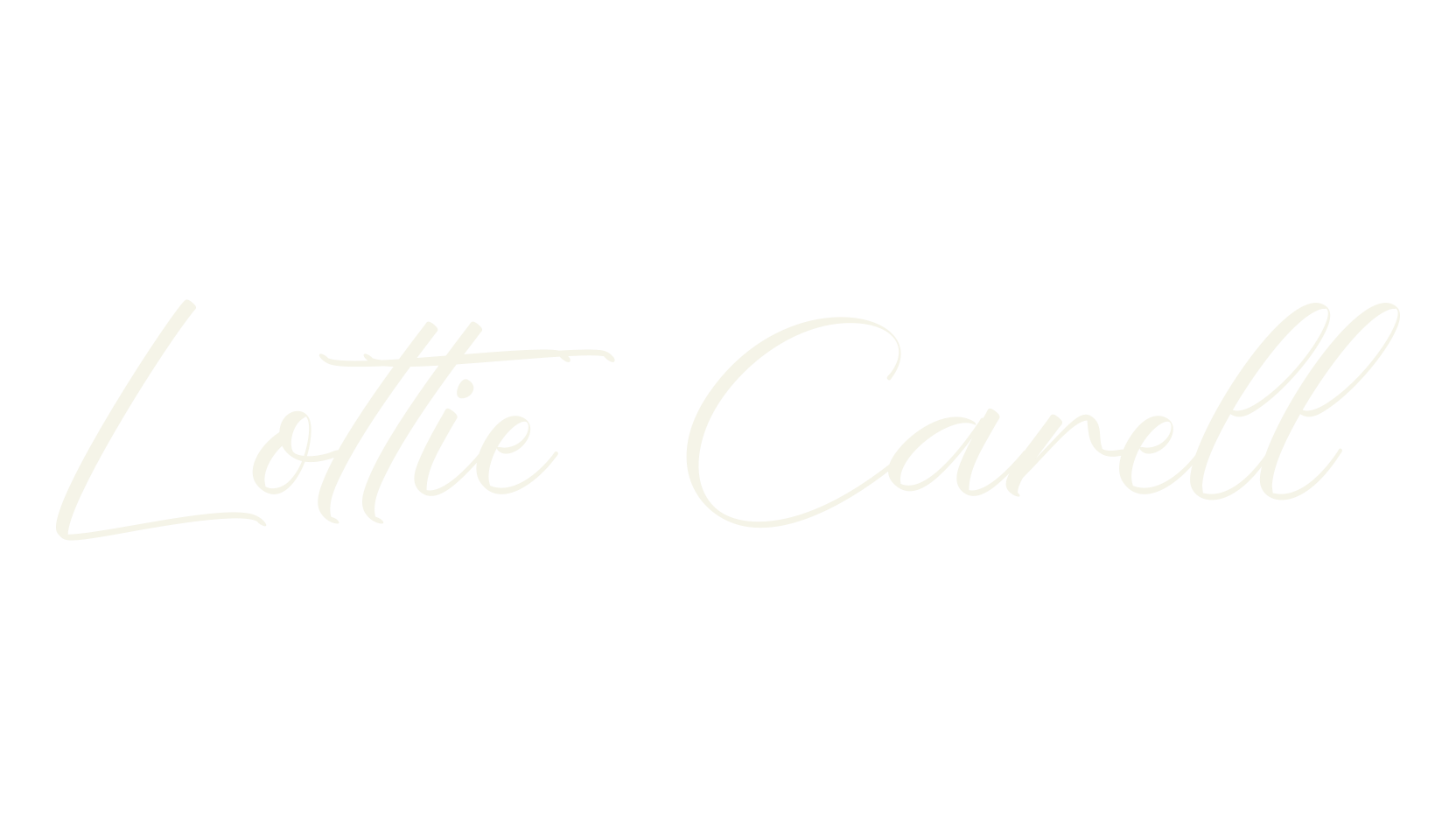 Lottie Carell, calligraphy font preview