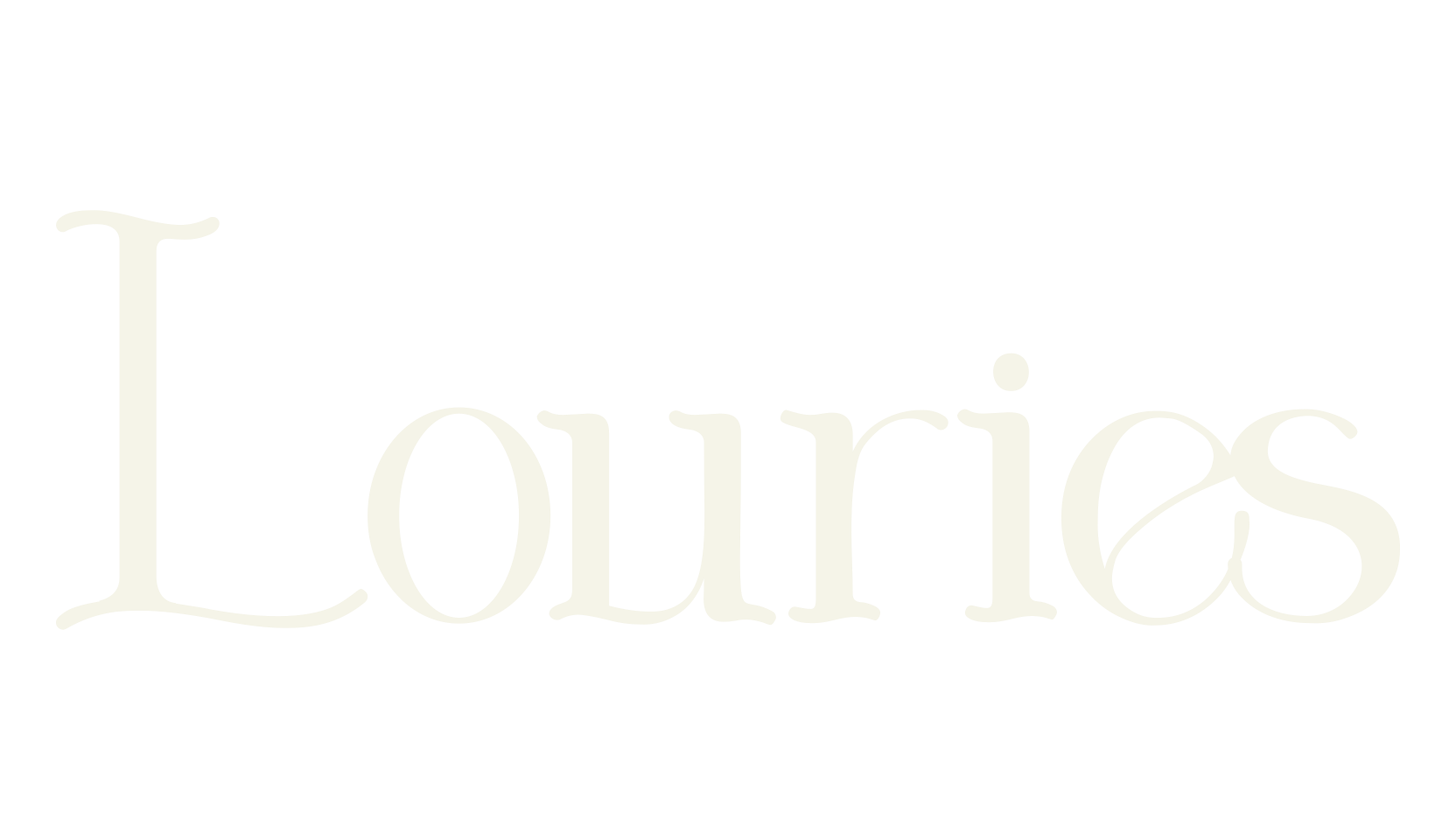 Louries, fancy font preview