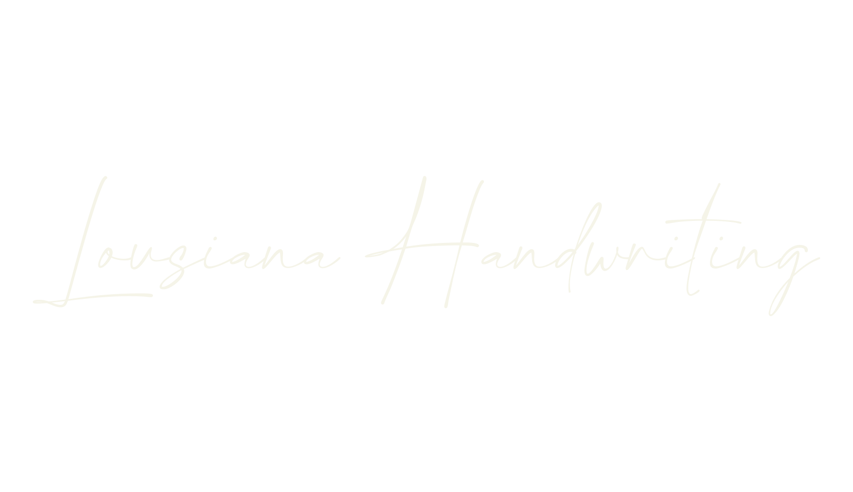 Lousiana Handwriting, handwriting font preview