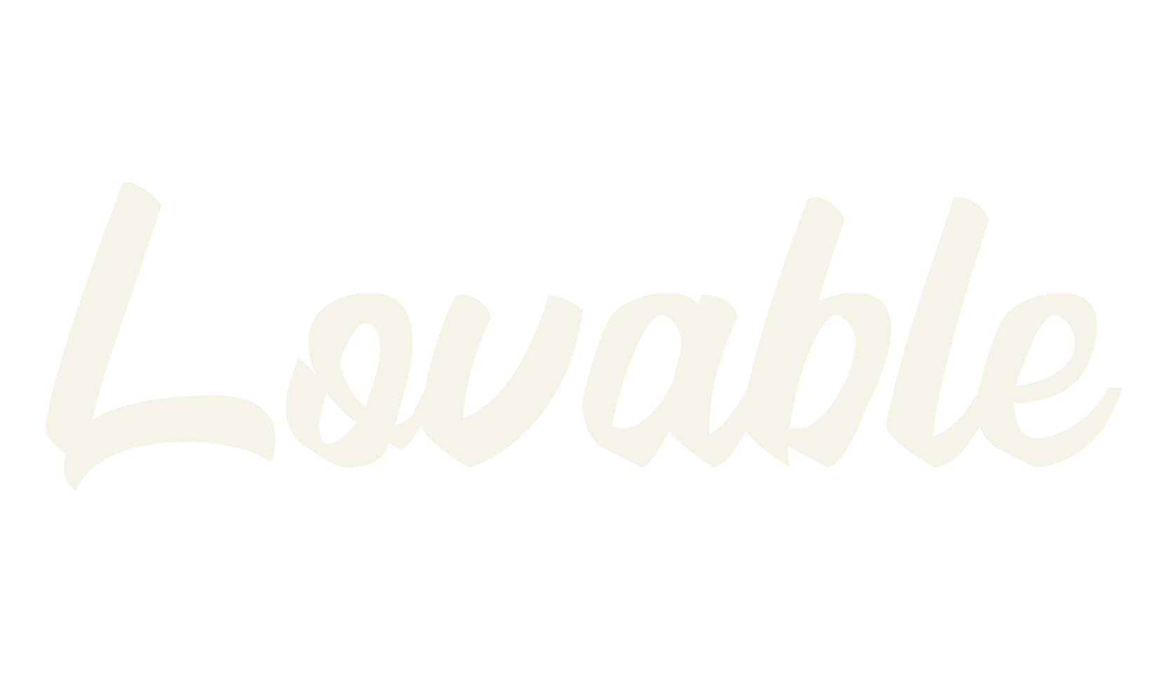 Lovable, alphabet font preview