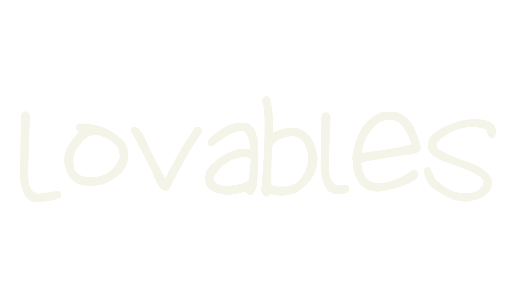 Lovables, handwritten font preview