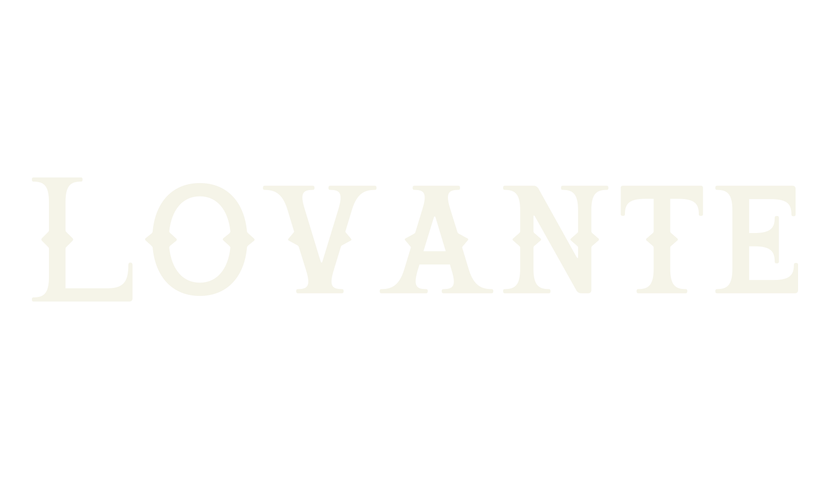 Lovante, unique font preview