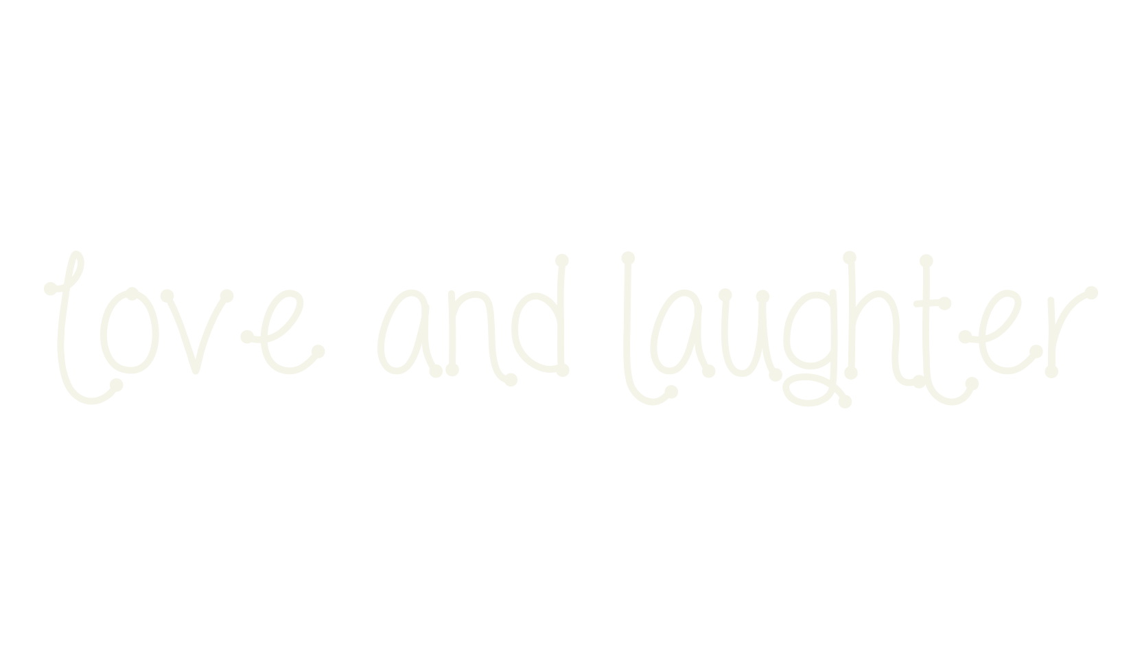 Love and laughter, handwritten font preview