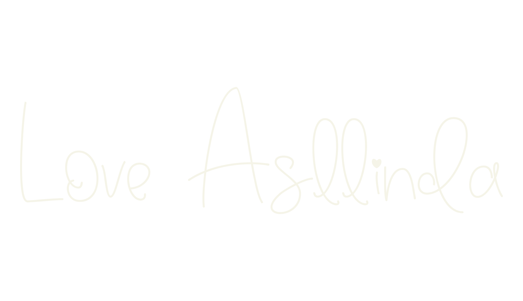 Love Asllinda, handwriting font preview