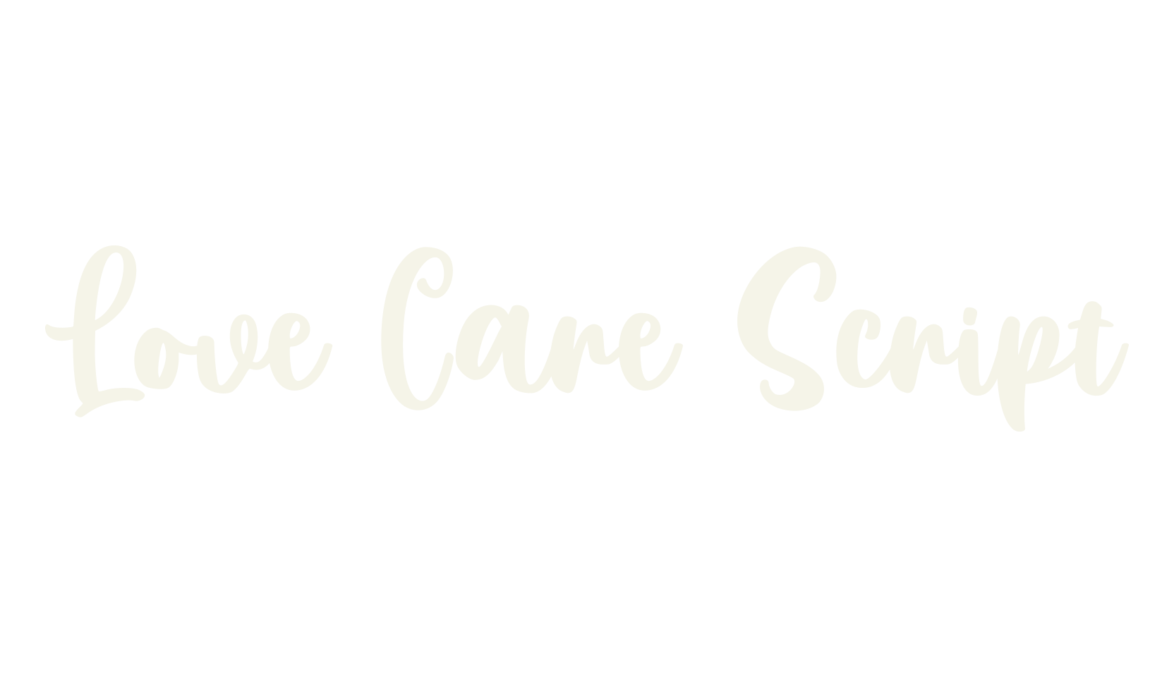 Love Care Script, cute font preview