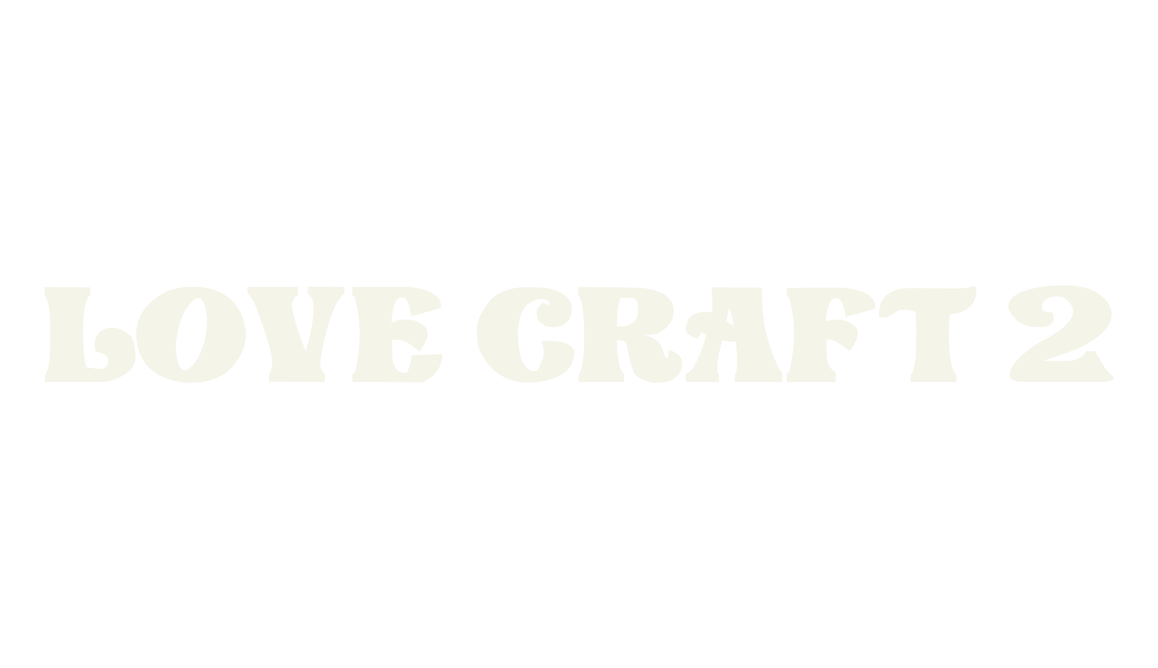 Love Craft 2, outline font preview