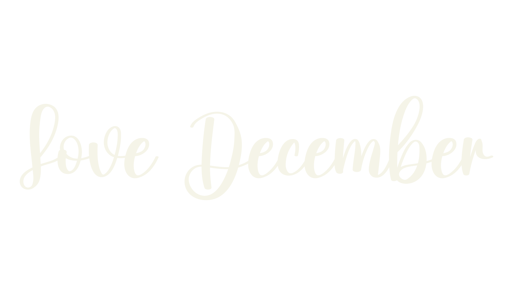 Love December, calligraphy font preview