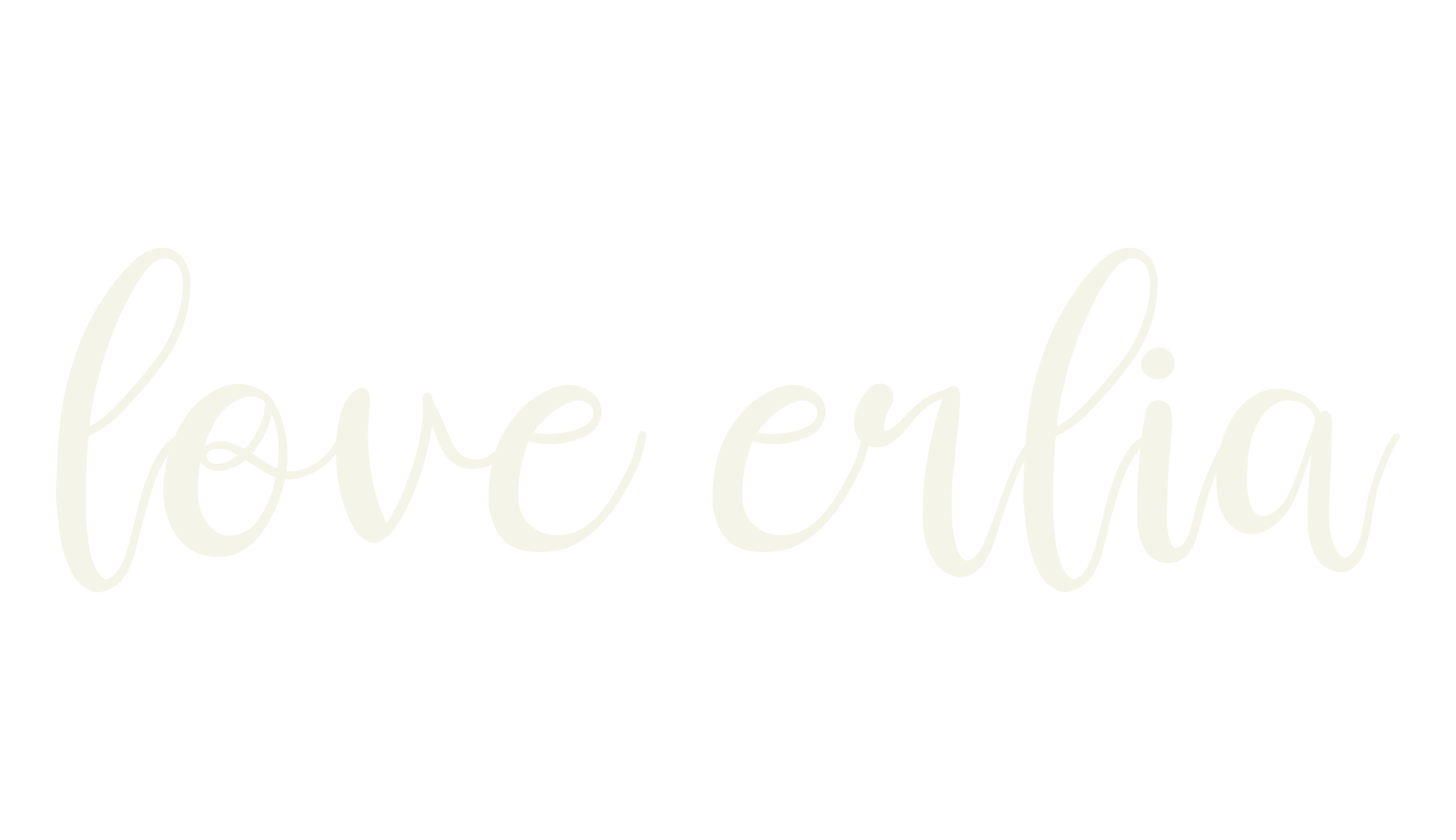 love erlia, script font preview