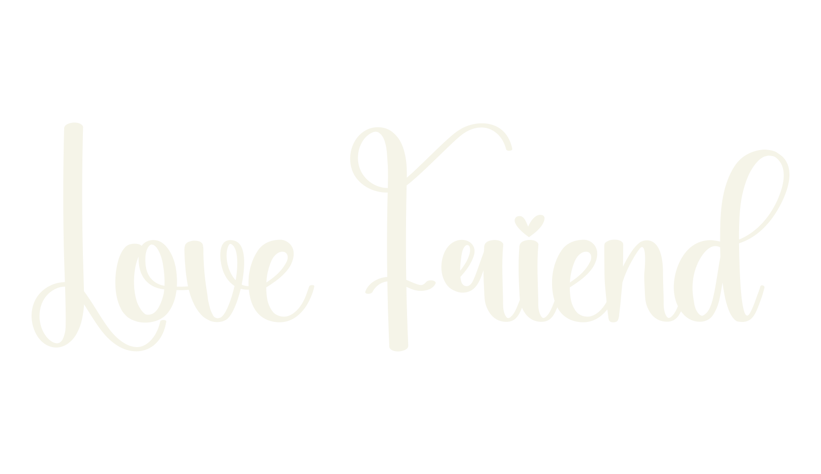 Love Friend, calligraphy font preview