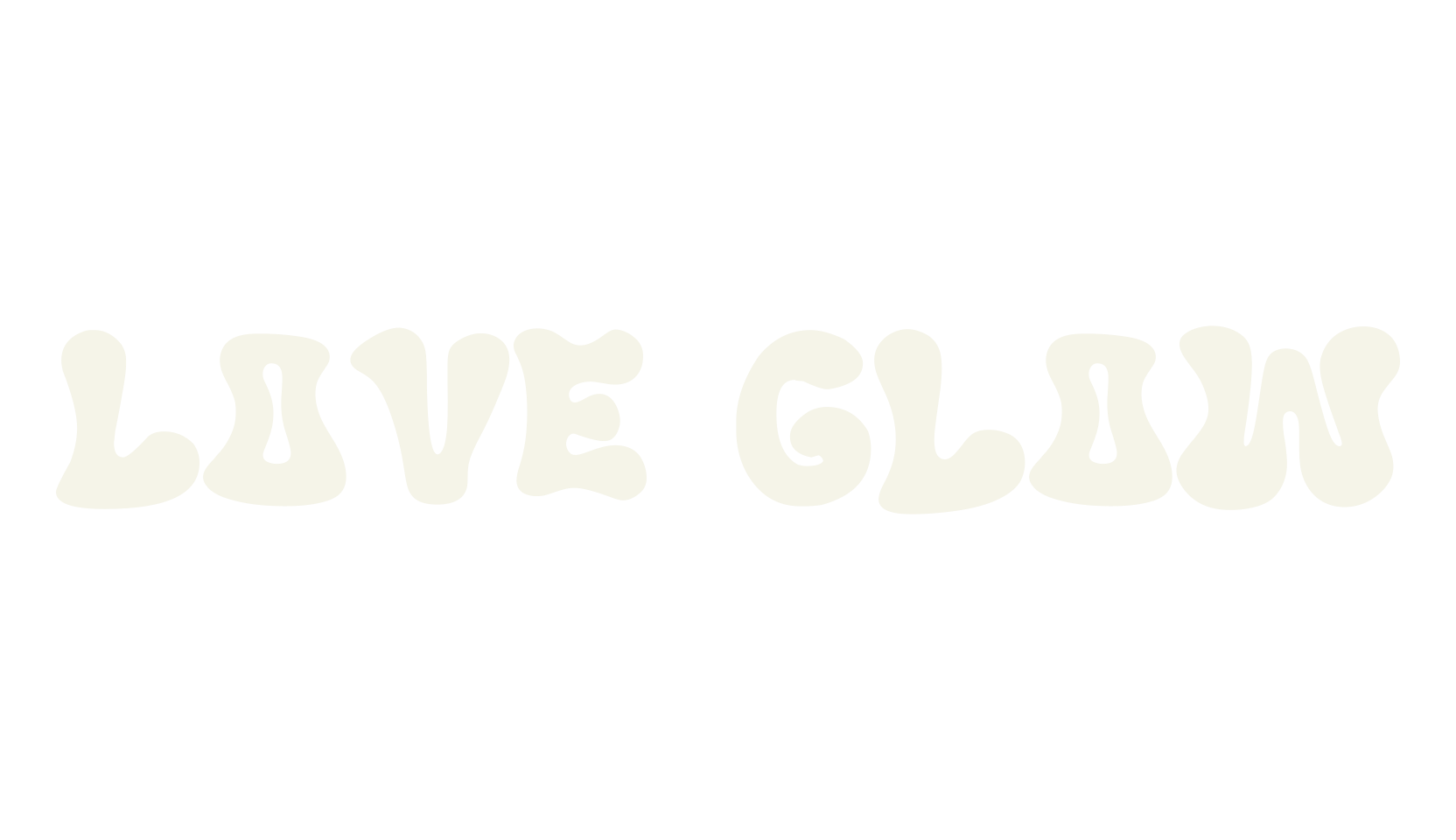 Love Glow, cute font preview