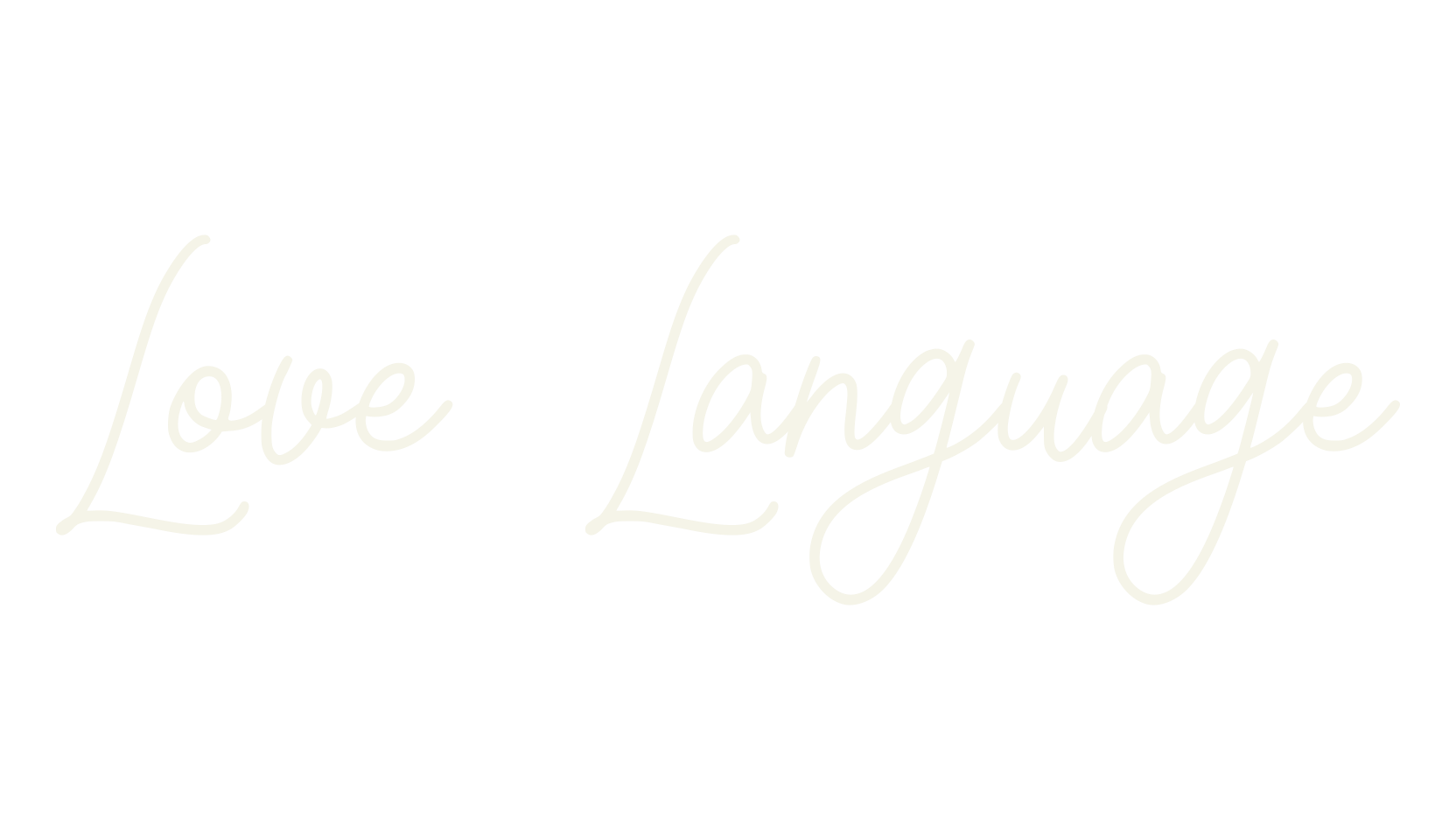 Love Language, handwriting font preview