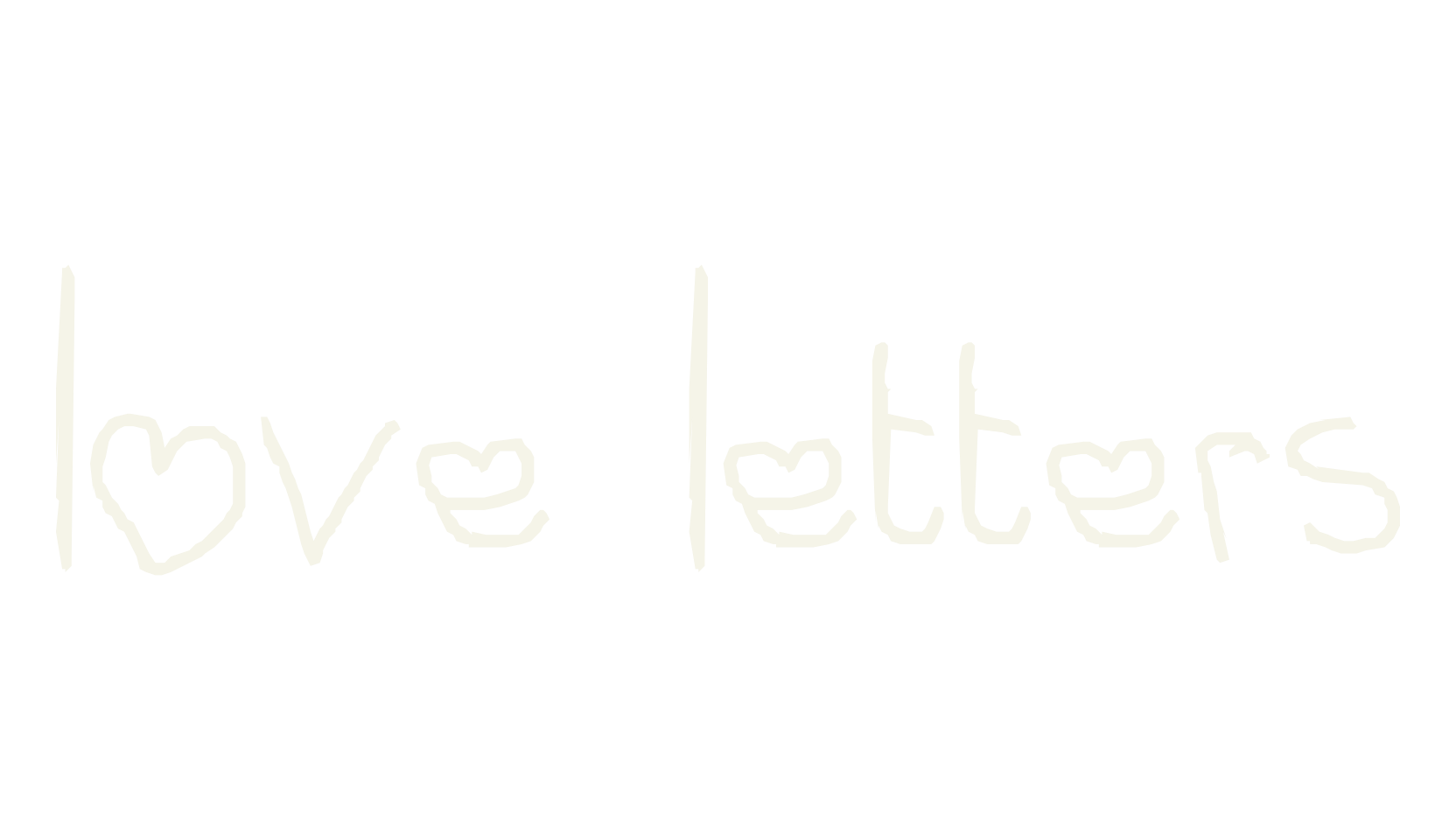 love letters, display font preview