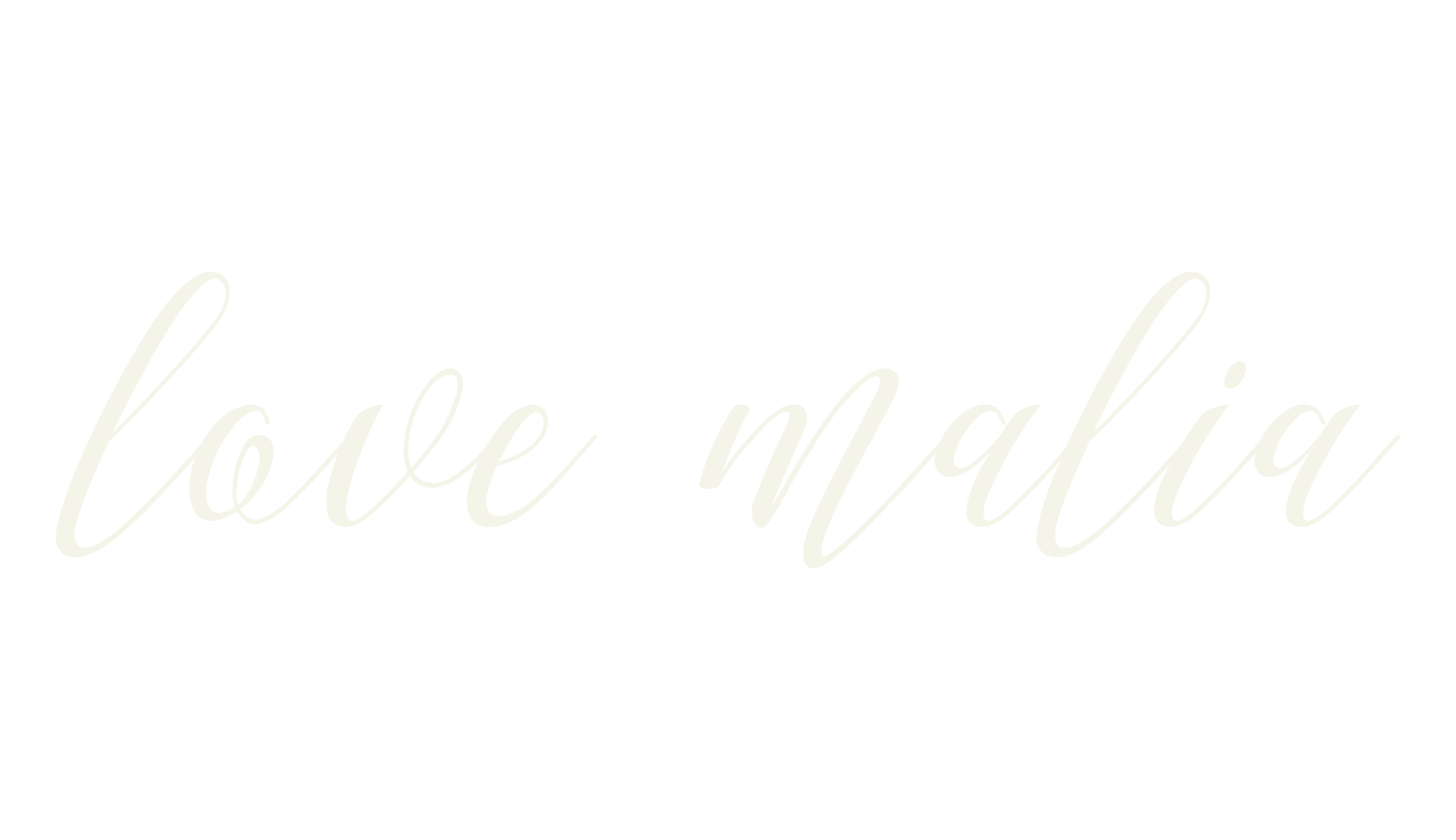 love malia, script font preview