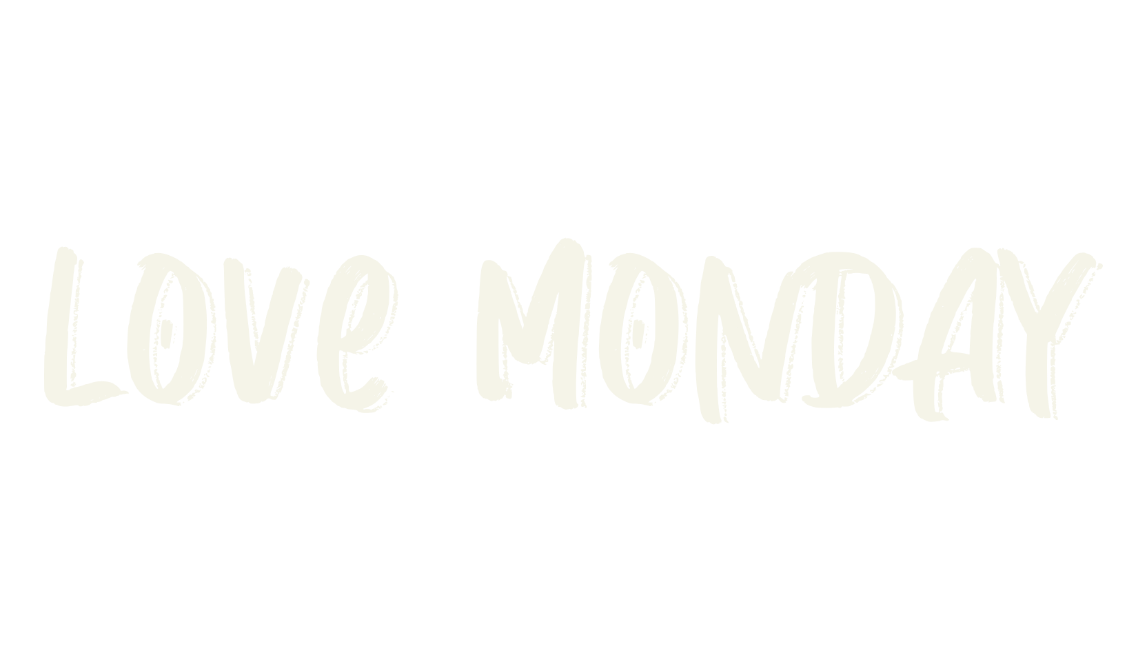 Love Monday, food font preview