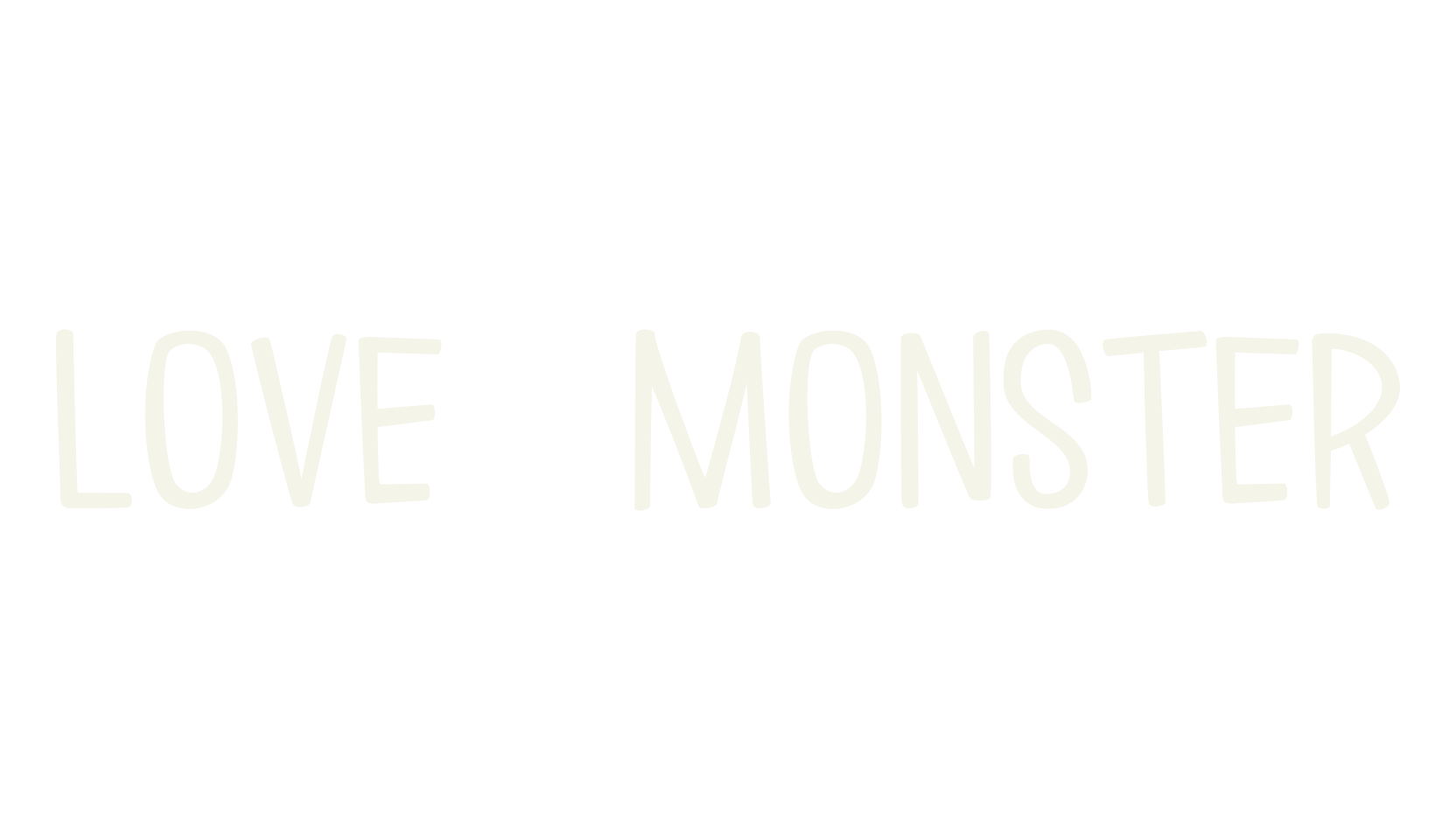 Love ∞ Monster, sans font preview
