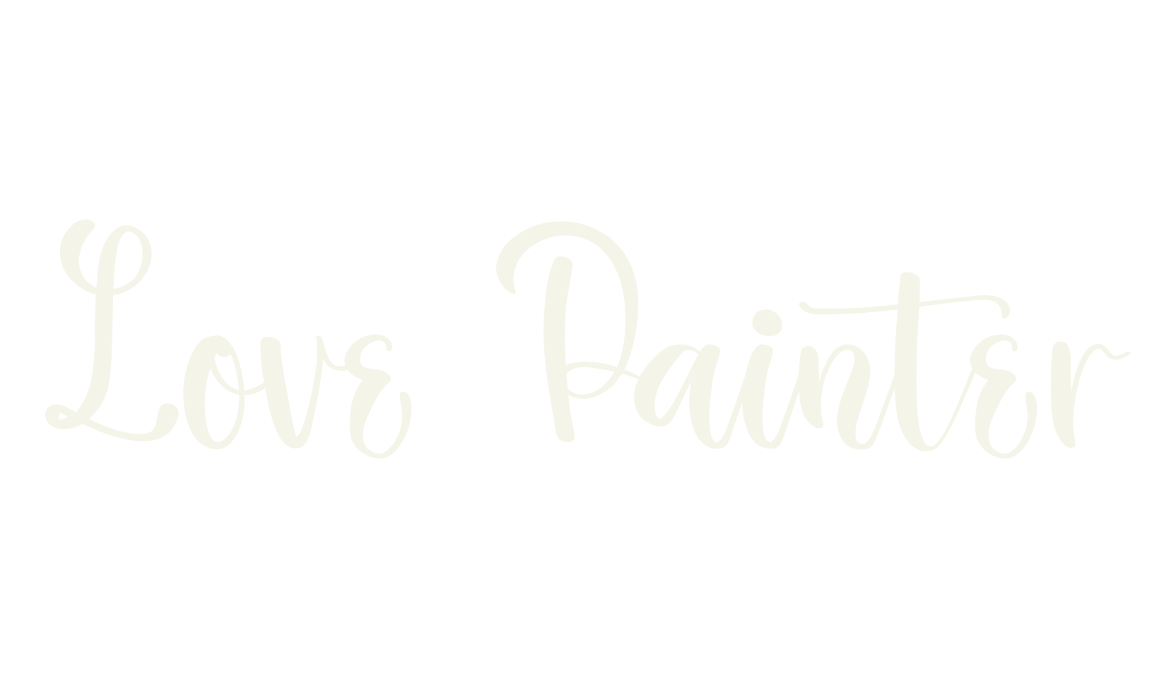 Love Painter, script font preview