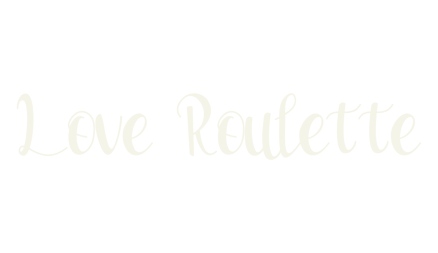 Love Roulette, love font preview