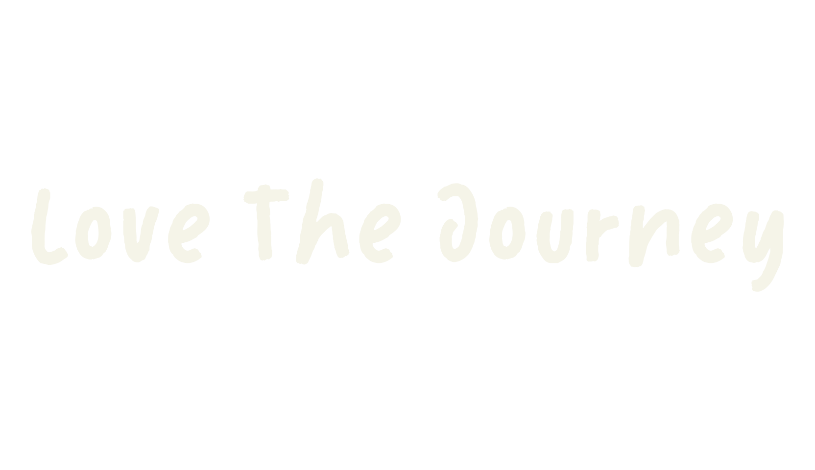 Love The Journey, handwritten font preview