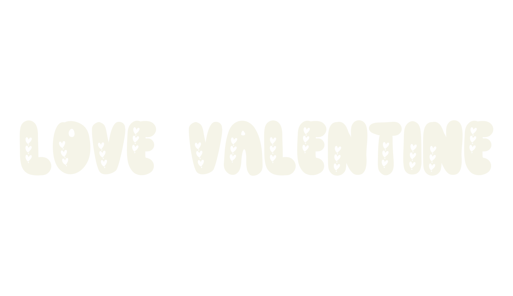 Love valentine, love font preview