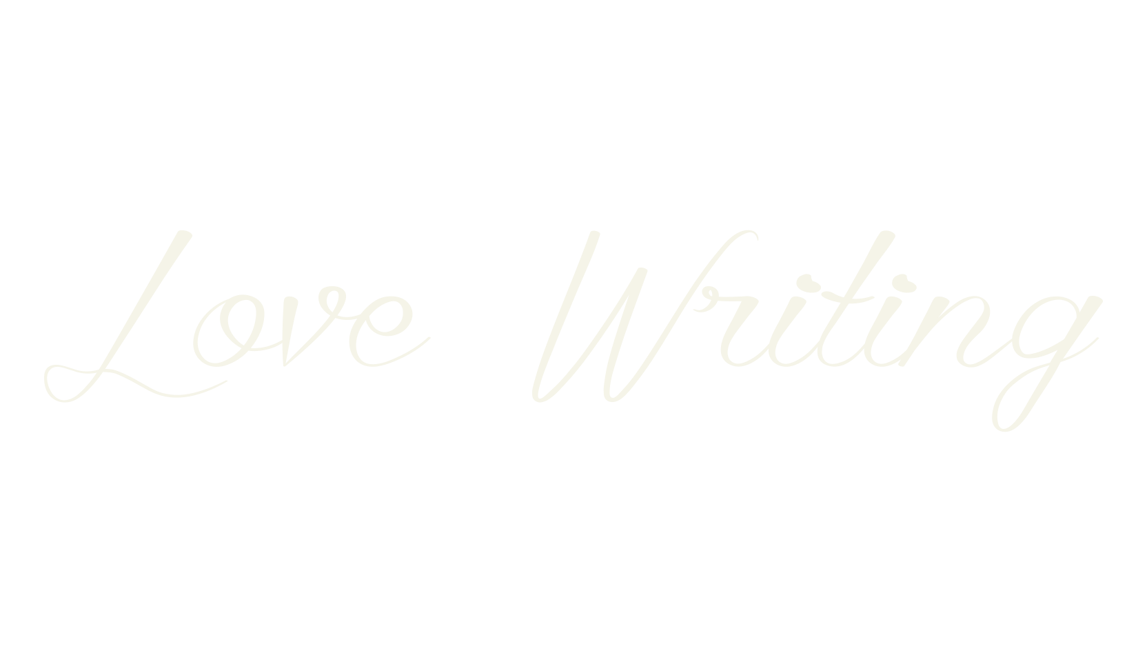 Love Writing, handwriting font preview