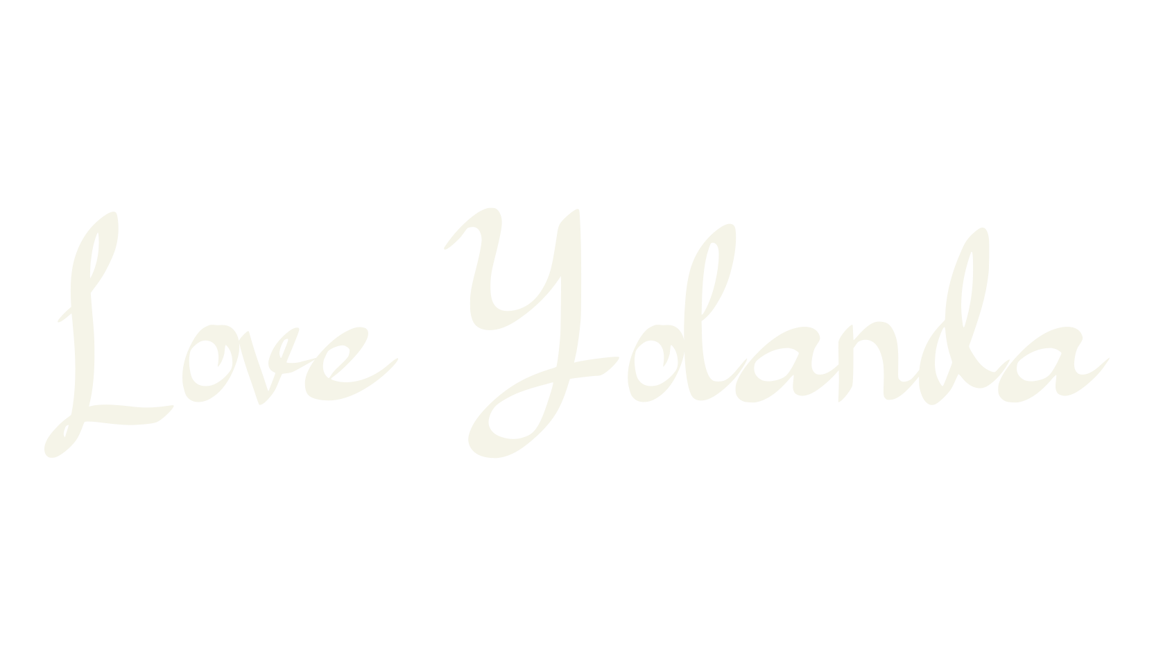 Love Yolanda, calligraphy font preview