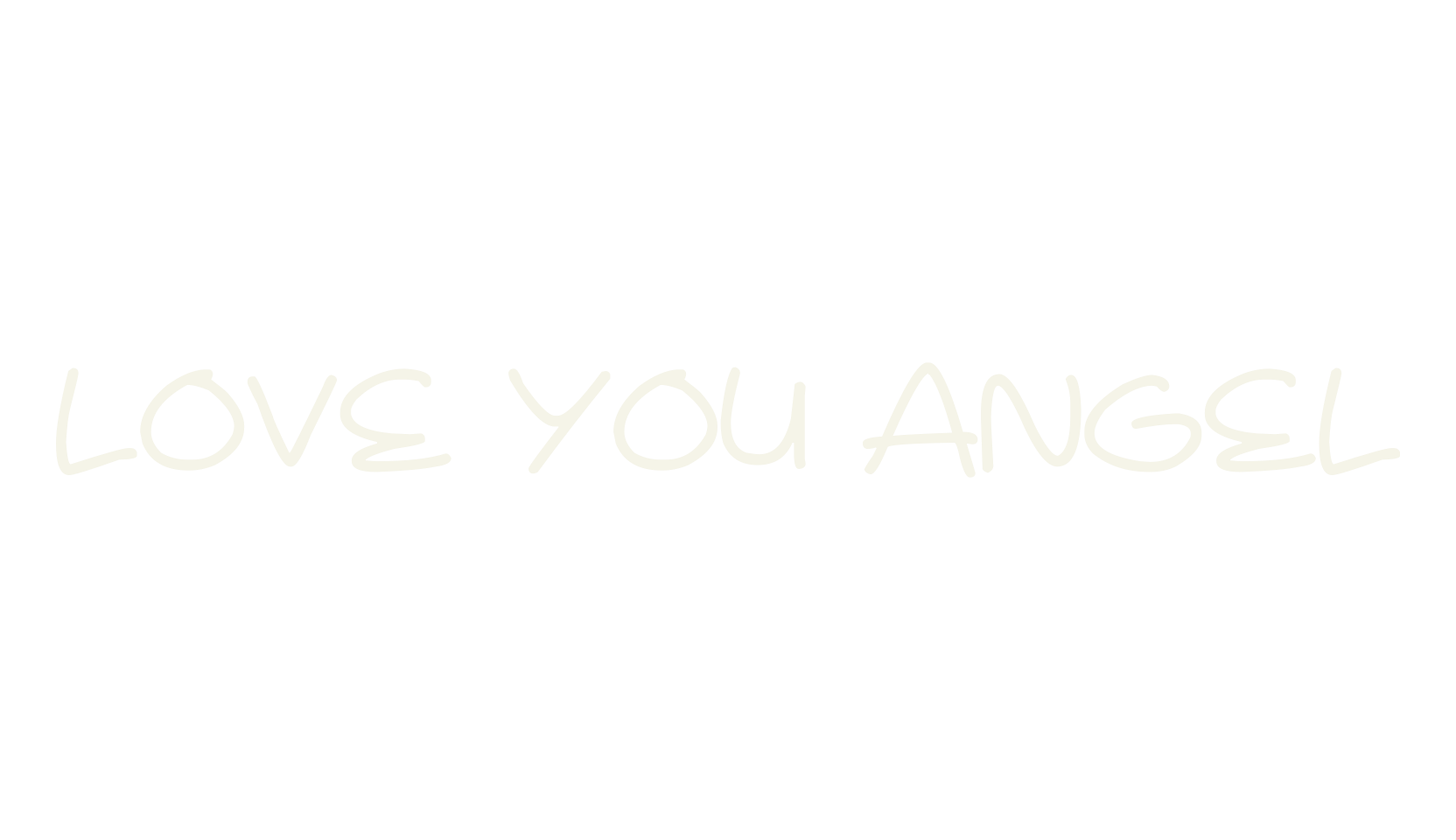 Love You Angel, handwritten font preview
