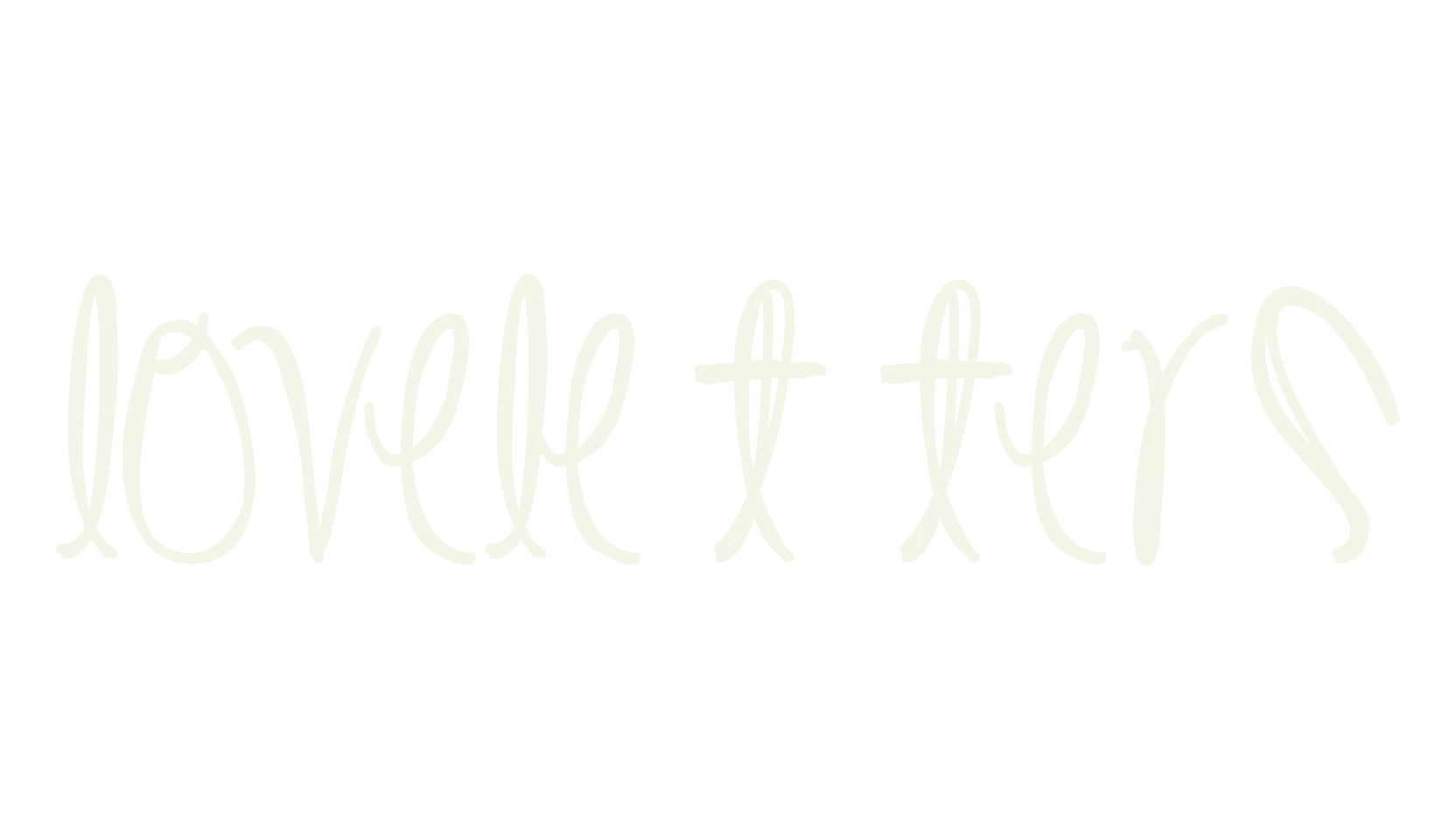 LoveLetters, handwritten font preview