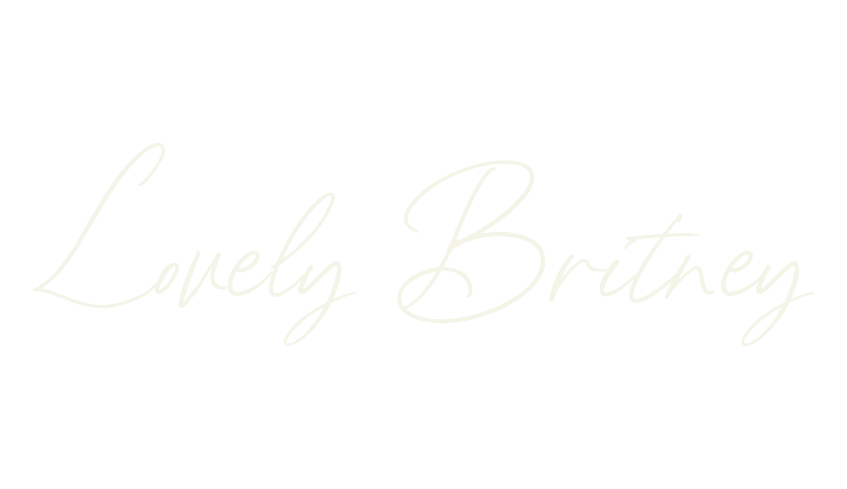 Lovely Britney, fashion script font preview