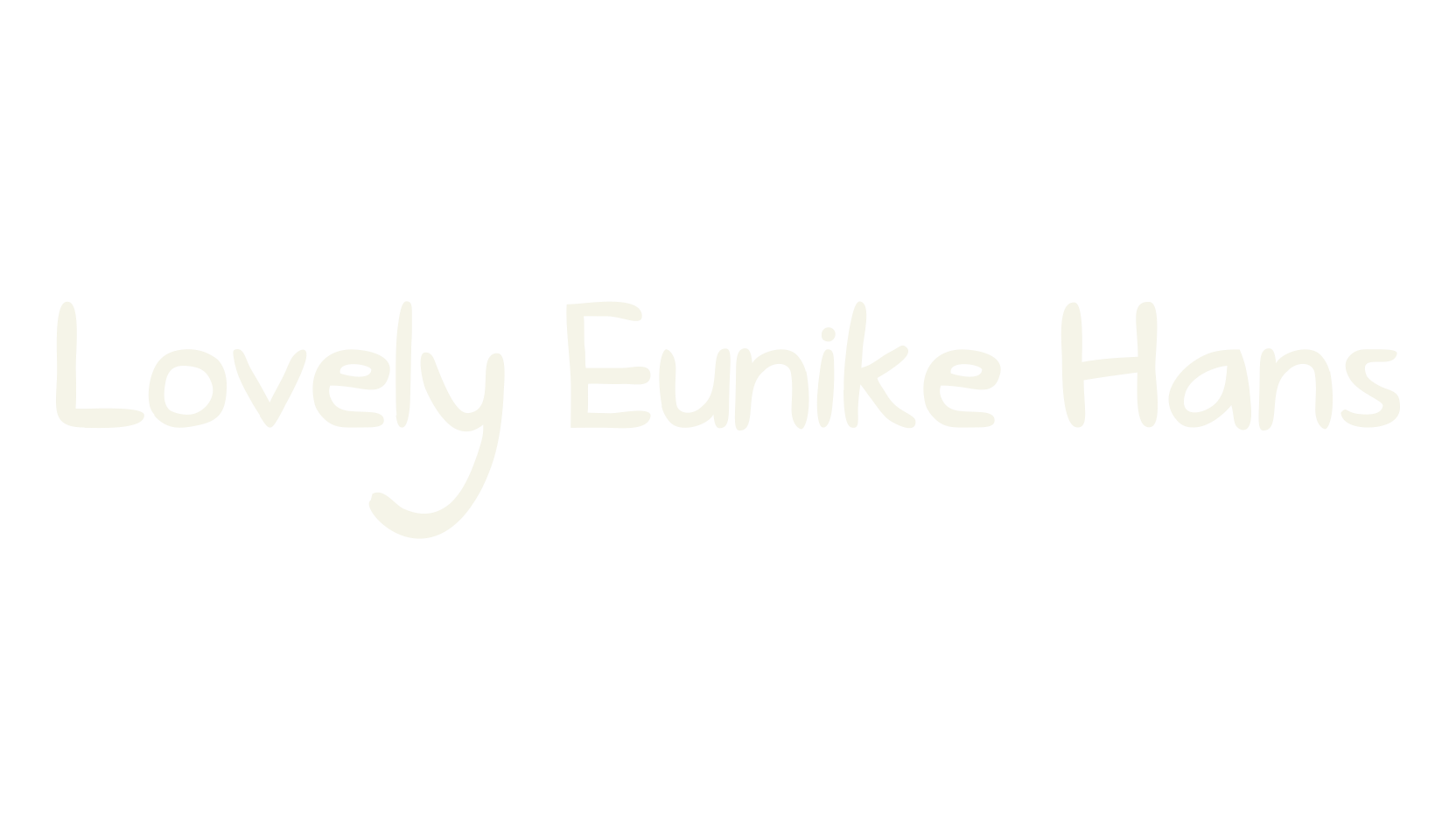 Lovely Eunike Hans, handwritten font preview