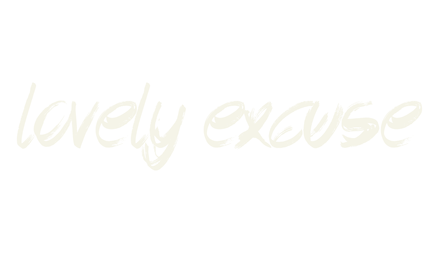 Lovely Excuse, handwritten font preview