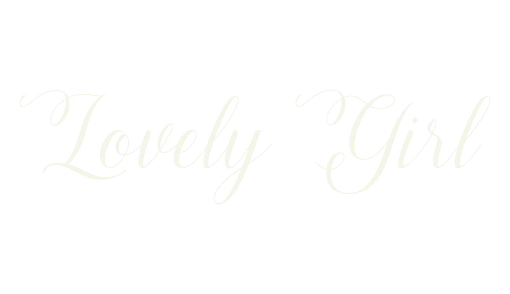 Lovely Girl, fashion script font preview