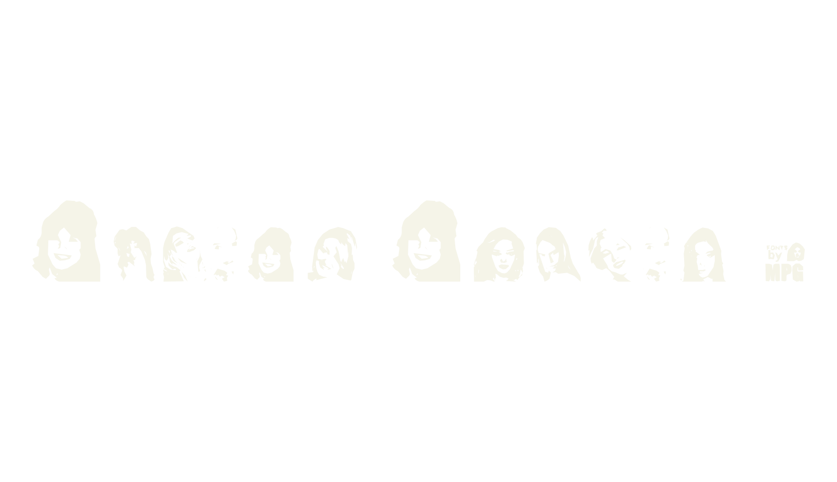 Lovely Ladies 2, dingbats font preview