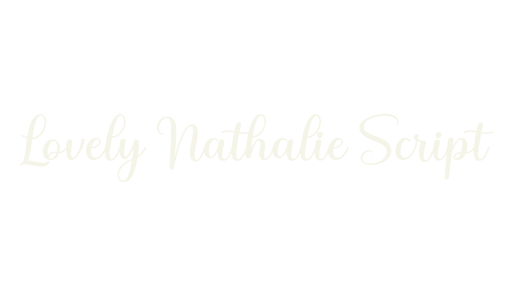 Lovely Nathalie Script, lettering font preview