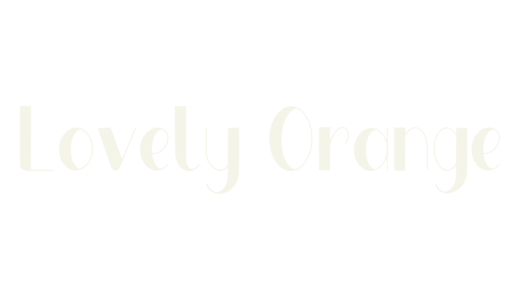 Lovely Orange, display market font preview