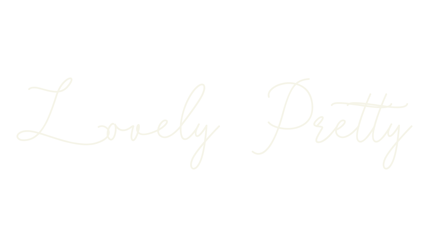 Lovely Pretty, cursive font preview