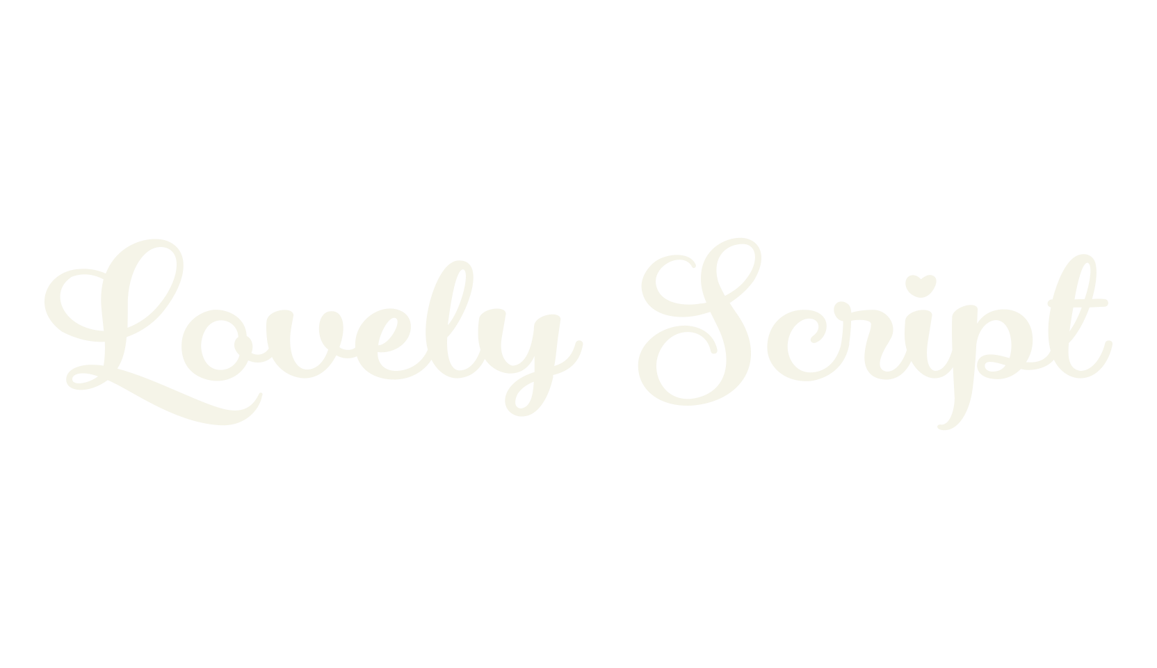 Lovely Script, fashion script font preview