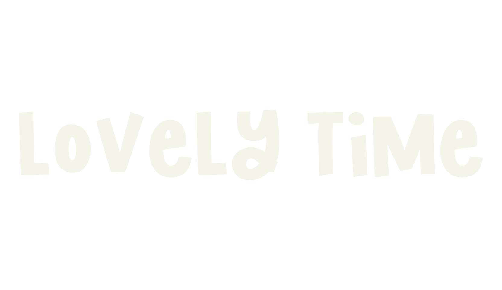 Lovely Time, heart font preview