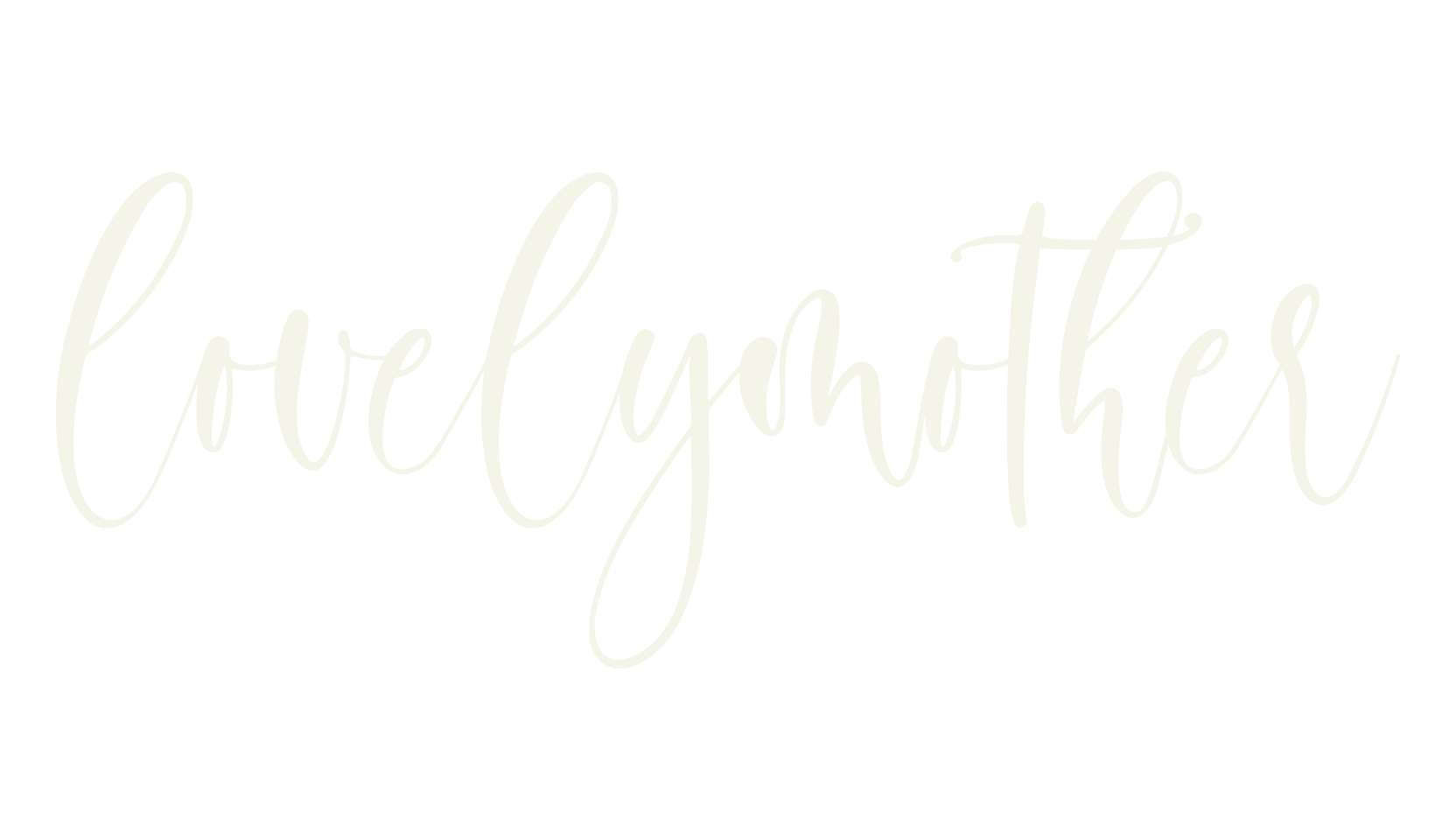 lovelymother, calligraphy font preview