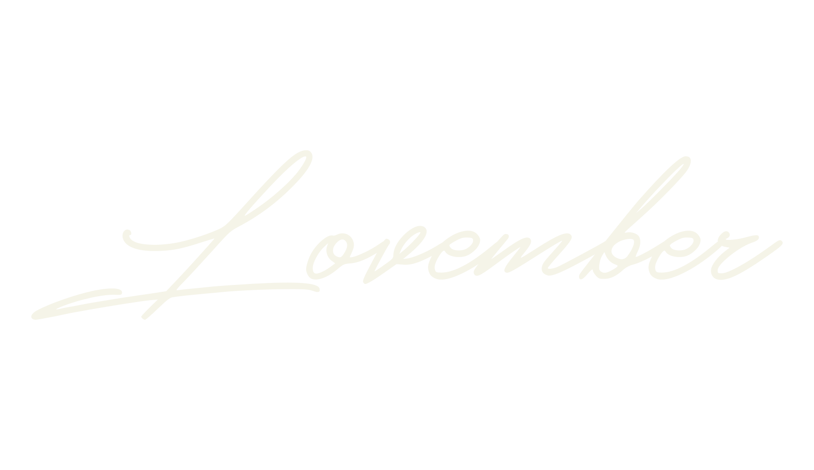 Lovember, signature font preview